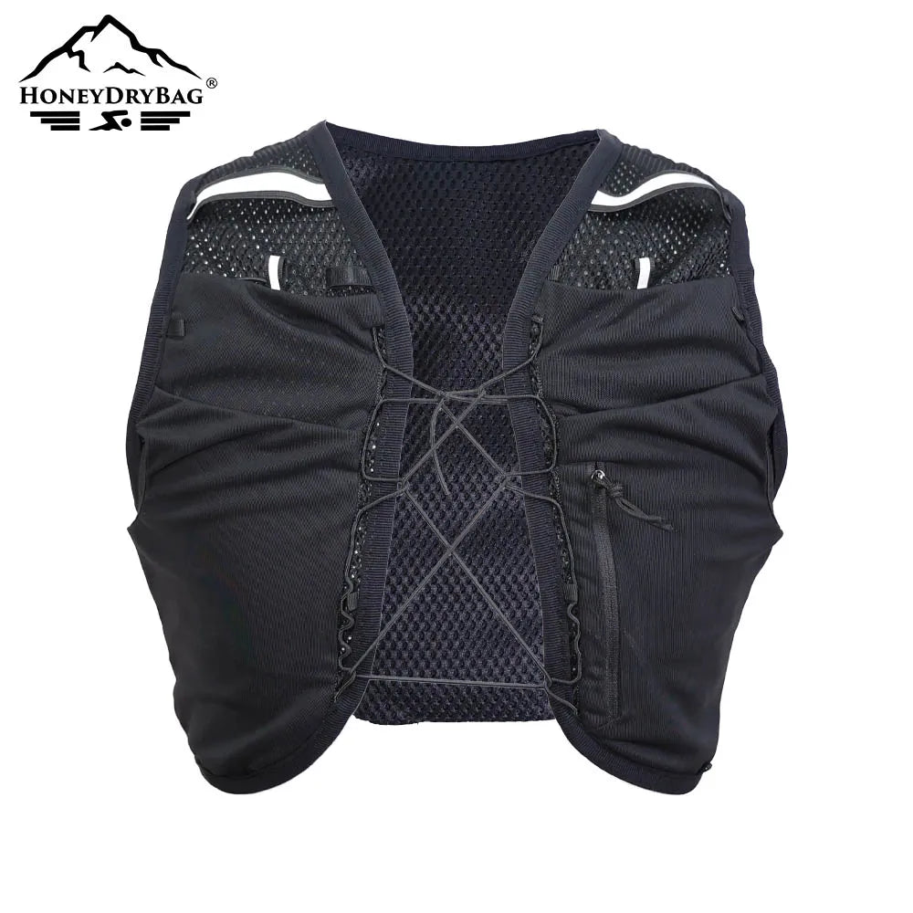 Custom Logo Outdoor Sports Hydration Vest Portable Polyester Trail Running Vest Soft Flask Bottles Hiking Cycling Biking Running