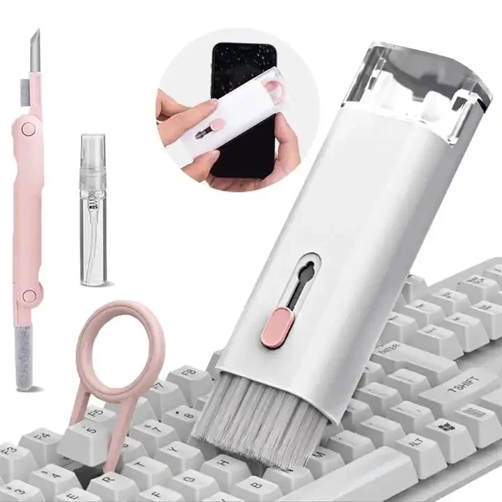 R1071 Earbud Case Cleaning Tools Computer Keyboard Earbuds Cleaner Brush Keyboard Wireless Earphones Cleaner Pen Kit