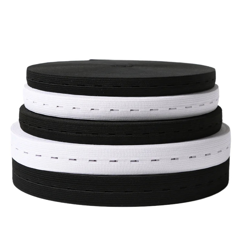Factory Wholesale 15 mm Adjustable DIY Belt Neckline Polyester Elastic Webbing Sustainable Fold Elastic Sustainable for Fold