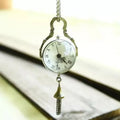Small Size Cear Cover Crystal Ball Bronze Dia 27MM Roman Pocket Watch