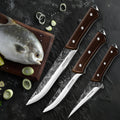 Boning Knife Set Hand Forged Serbian Chef Knife Viking Cleaver Butcher Knife High Carbon Stainless Steel Sharp Kitchen Knives