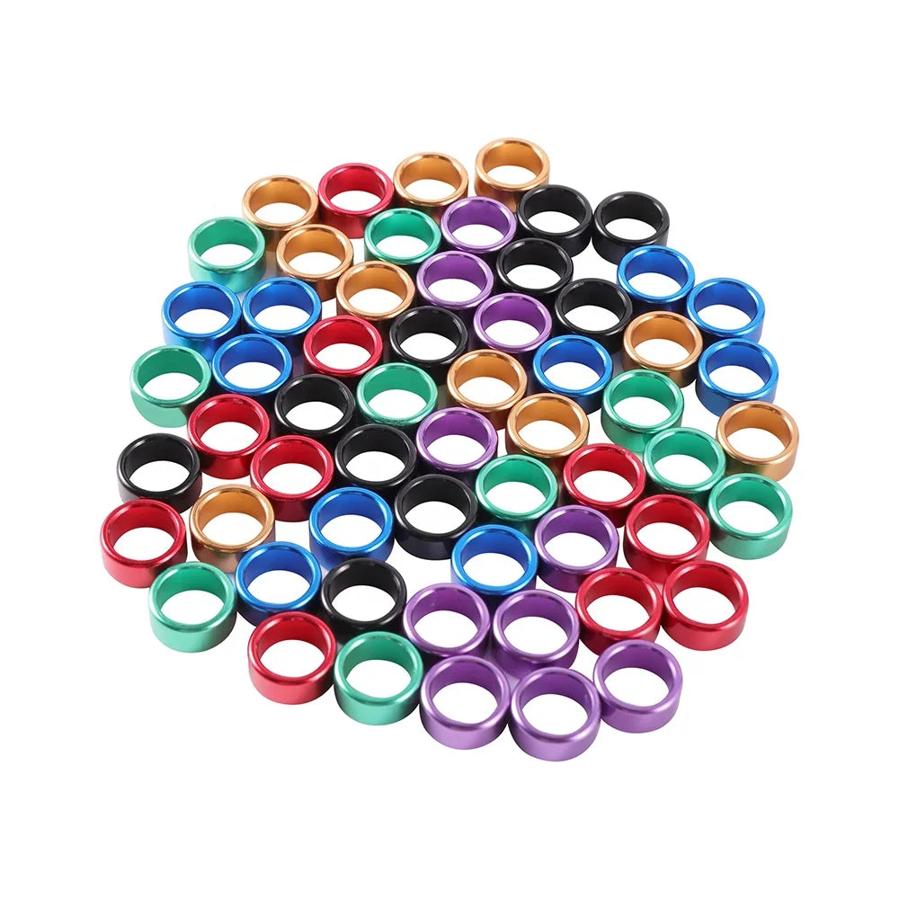 Blank 8/10mm Bird Aluminum Ring Laser Engraved Foot Ring for Pigeon Parrot Flying Training for Pets New Year's Camping