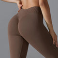 Custom LOGO Leggings for Women High Waist GYM Activewear Butt Lift Yoga Pants Elastic Compression Scrunch Seamless Yoga Leggings