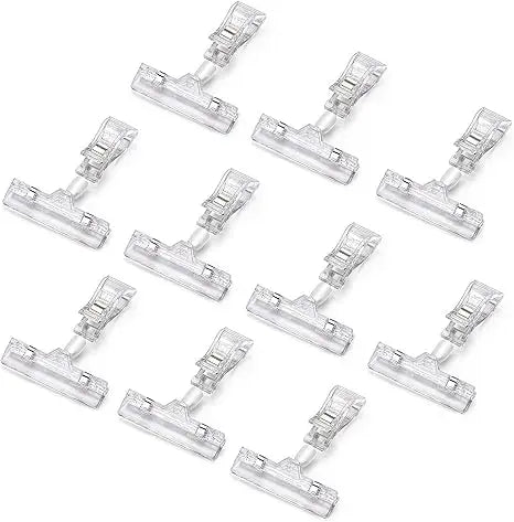 High Quality Wholesales Griper Magnetic Sign Holder Free Sample Price Holder ABS Clear Display Clip for Supermarket Shelf