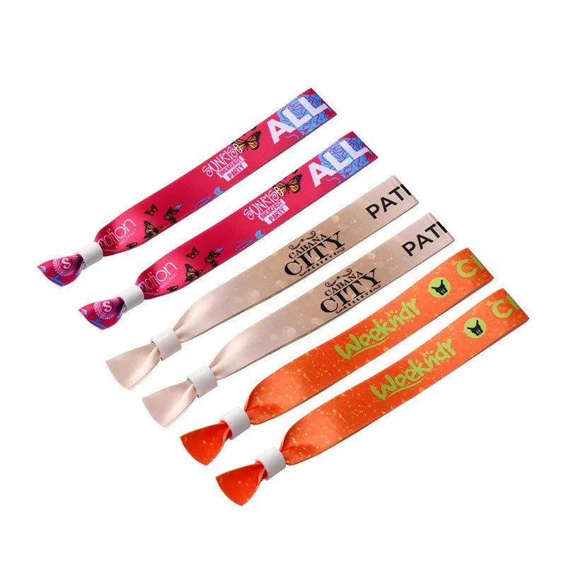 Custom Disposable Fabric Wristband for Kids Anti-Lost Safety Bracelet for Festivals and Events Promotional Item