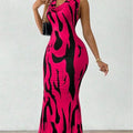 Sexy Women Bodycon Package Hip Long Dress Summer V Collar  Sleeveless Slim Skinny Casual Party Maxi Dress Femme Robe