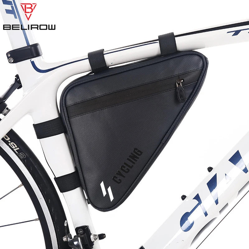 Mountain Bike Triangle Water Bottle Bag Waterproof Nylon Saddle Bag Front Beam Mobile Phone Bag Road Bike Riding Equipment