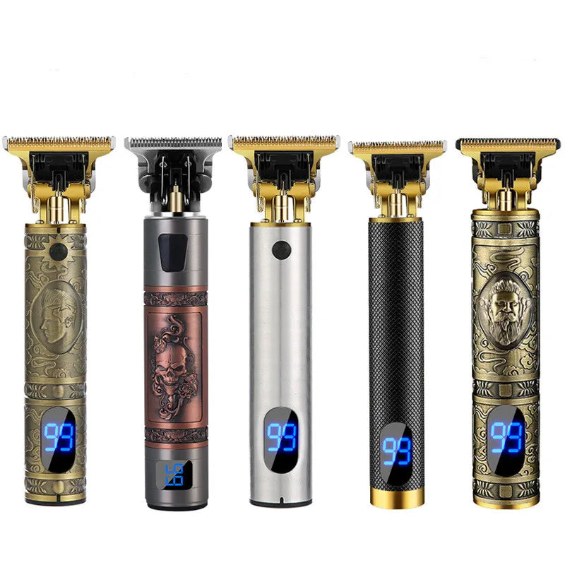 Buddha Rechargeable Hair Clipper Electric Dragon Hair Trimmer  Shaver Men Barber Hair Cutting Machine