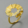 Lotus Fun Lotus Fun Sterling Silver 2025 Pencil Shavings Ring Trendy Handmade Rings for Women Fine Jewelry for Women