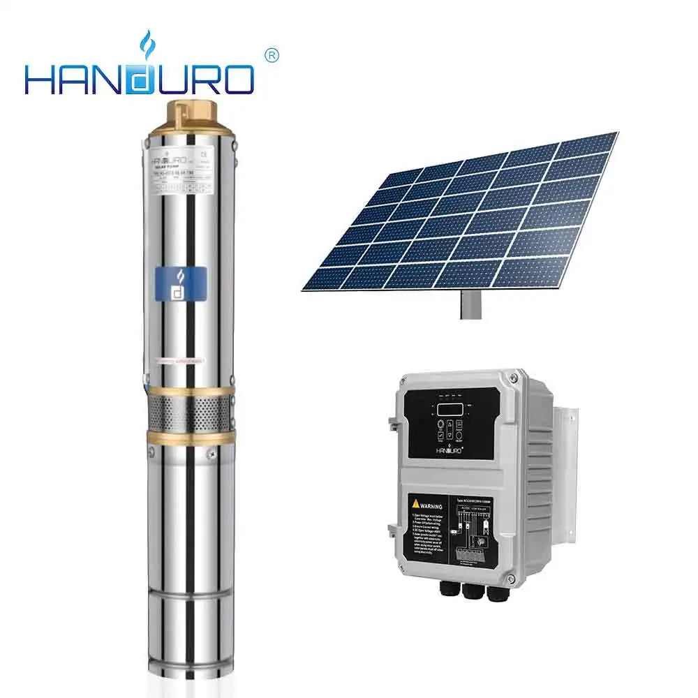 Wholesale  2hp Solar Submersible Pump 135 Meter Water Head High Quality Solar Water Pumps for Irrigation