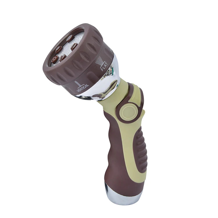 Winslow & Ross Metal Micro-Control 6-Pattern Nozzle High Pressure Sprinkle Hand-held Car Wash Nozzle
