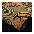 High Quality With Low Price Luxury 3D Embossed Black and Brown Damask Design Bedroom Decorative Non-Woven Wallpapers/WallCoating
