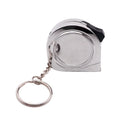 Portable Mini Metric Double-Sided Tape Measure Keychain 1m & 2m Steel ABS Plastic