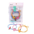 3 Piece Set MUJU Brand Spandex Material 5cm Fashion Style Fruit Pattern Bead Hair Ties for Girls Wholesale