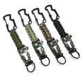 EDC Outdoor Paracord  Keychain Emergency Paracord  Kit with Compass