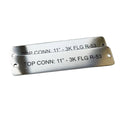 Custom Carved Etched Engraved 304 Stainless Steel Nameplate with Black Painted Brushed Finish for Commercial Use