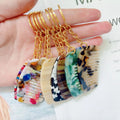 Korea Women Kids Small Portable Tortoiseshell Marble Gold Antistatic Acetic Mini Pendant Keychain Acetate Pocket Hair Combs