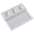 Elegant Design Reusable Restaurant Commercial Dinnerware 4 Compartments Melamine Sushi Serving Plate
