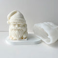 DIY Christmas Aroma Candle Handmade Soap Silicon Gel Mold Santa Claus Candle Mold