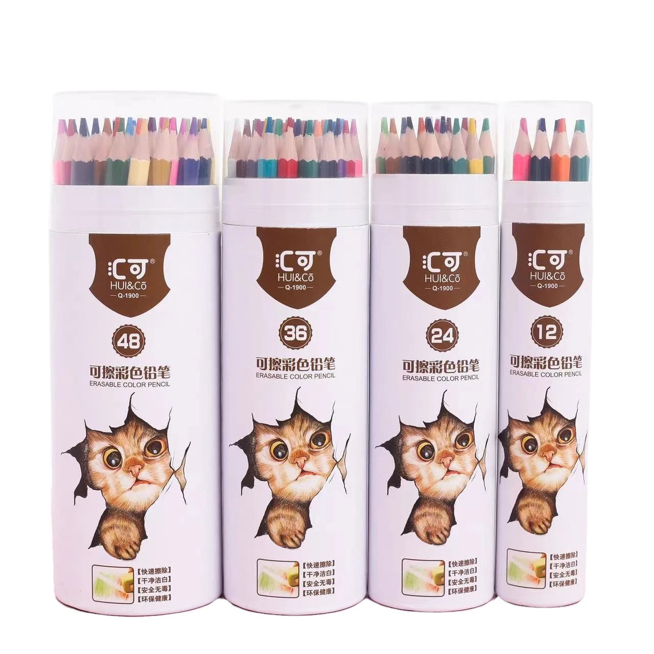 36-Color Wood Pencil Set with Sharpener Premium Colored Pencils for Art Craft Design