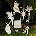 Qq266 Christmas New Creative Crafts Christmas Tree Home decoration White Christmas Festive Pendant