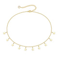 Stylish Chic Refined Fashion Design Stainless Steel Star Chain18K Gold Plated Full Star Pendant Necklace Women Gift