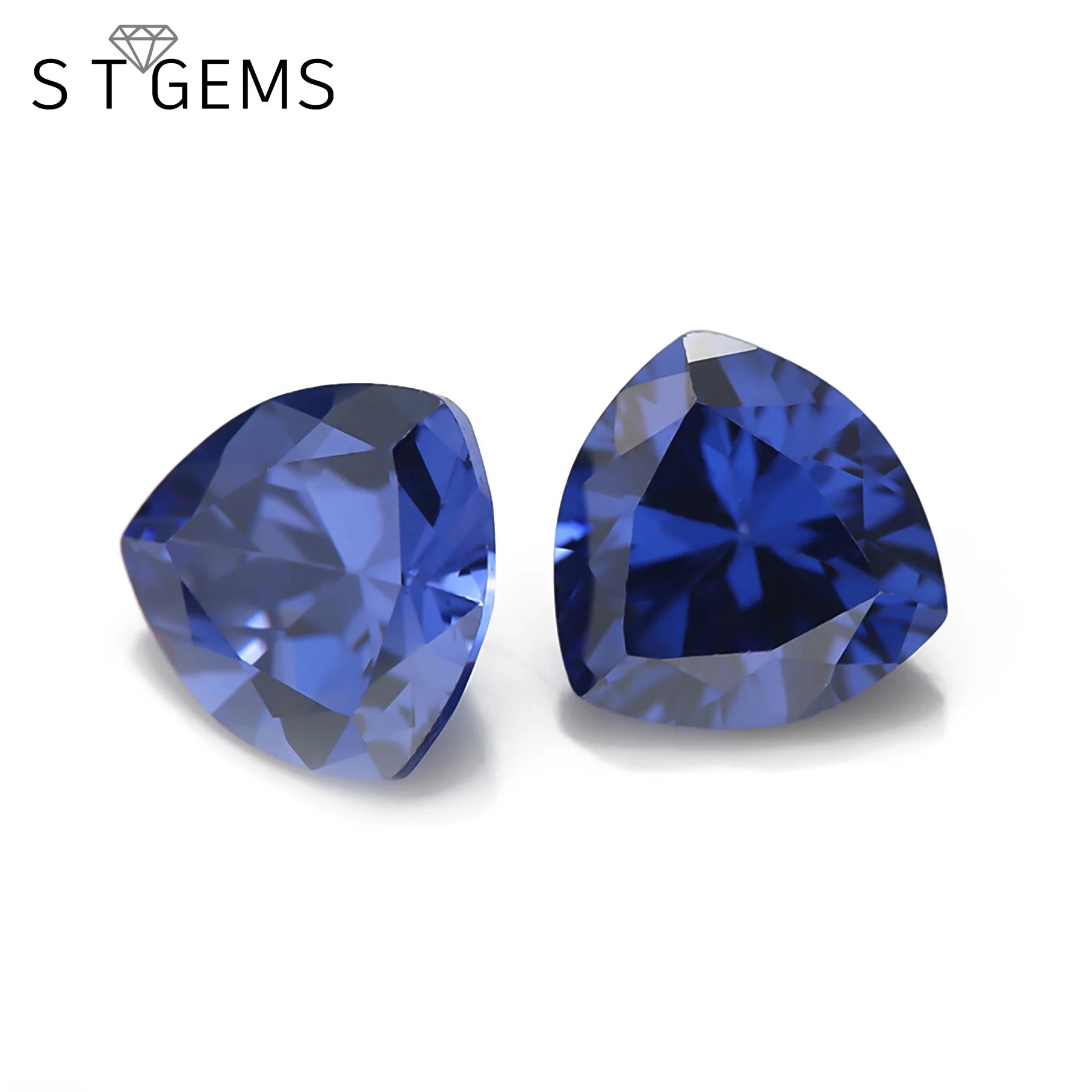 Wholesale Tanzan Popular Color CZ Gemstones Triangle Shape Cubic Zirconia for Jewelry