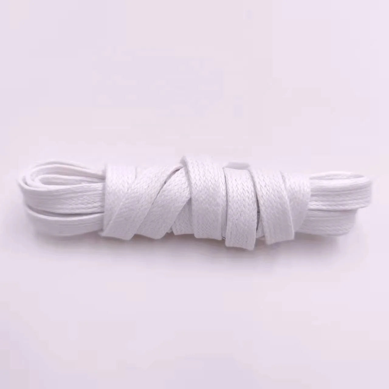 Wholesale Fast Shipping 6mm Width Cotton Flat Leather Shoelaces Printed Feature Transparent Plastic Tips Customizable Length
