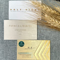Luxury  Gold Business Cars Credit Card Gift Packaging Thank You Card for My Business Embossed logo Cards With Holder