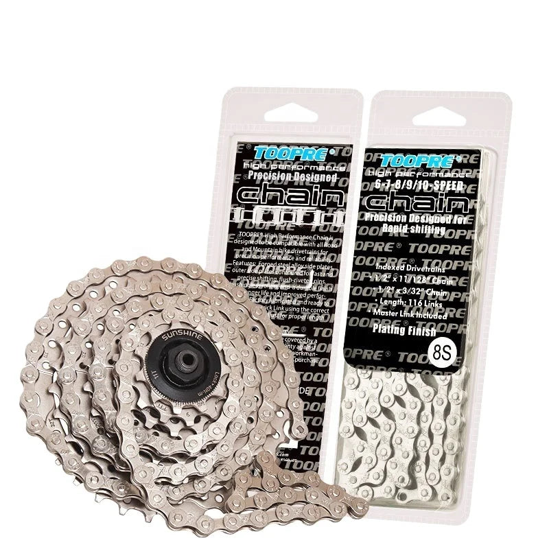 6/7/8/9/10/11 Speed Chain MTB Bike Chain 116 Connector Lock 24/27/30 Cadena De Bicicleta Road Chain