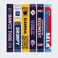 Free Sample Customized Hot Selling Soft Comfortable Oversized Slogan Logo Towel Football Fan Cheers Acrylic Soccer Scarves