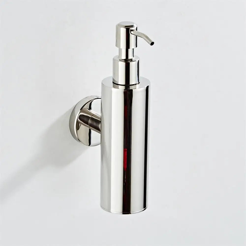 Luxury Bathroom Accessories Stylish Wall-Mounted 304 Stainless Steel Liquid Soap Dispenser Manual Soap Dispenser for Home