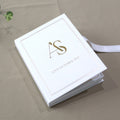 Luxury Custom Acrylic Invitation Cards White Wedding Card Box Invitation