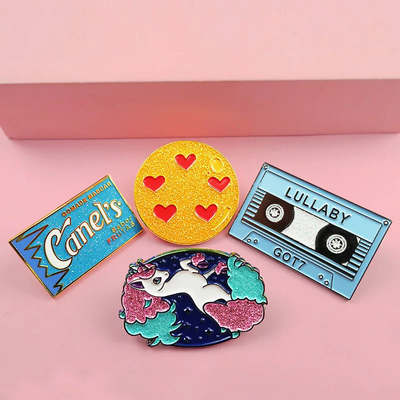 Wholesale Enamel Custom Anime Metal Pins Brooch Soft Enamel Pins Anime Pin Lapel