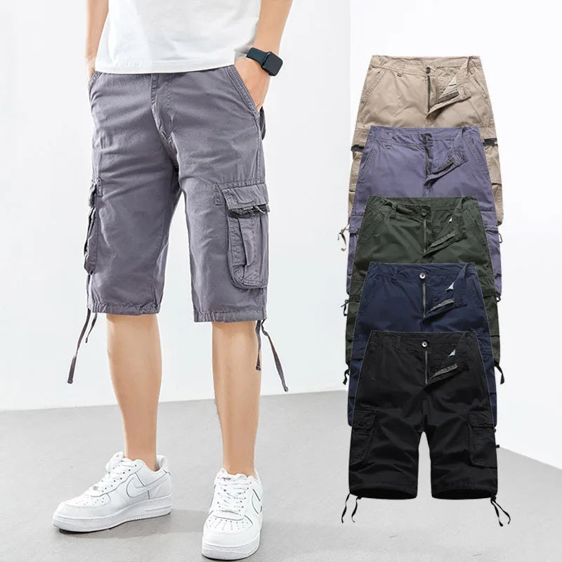 Wholesale Blank Cargo Shorts With Side Pocket Slim Fit Summer Classic Zip Off Multi Pockets Bermudas for Men