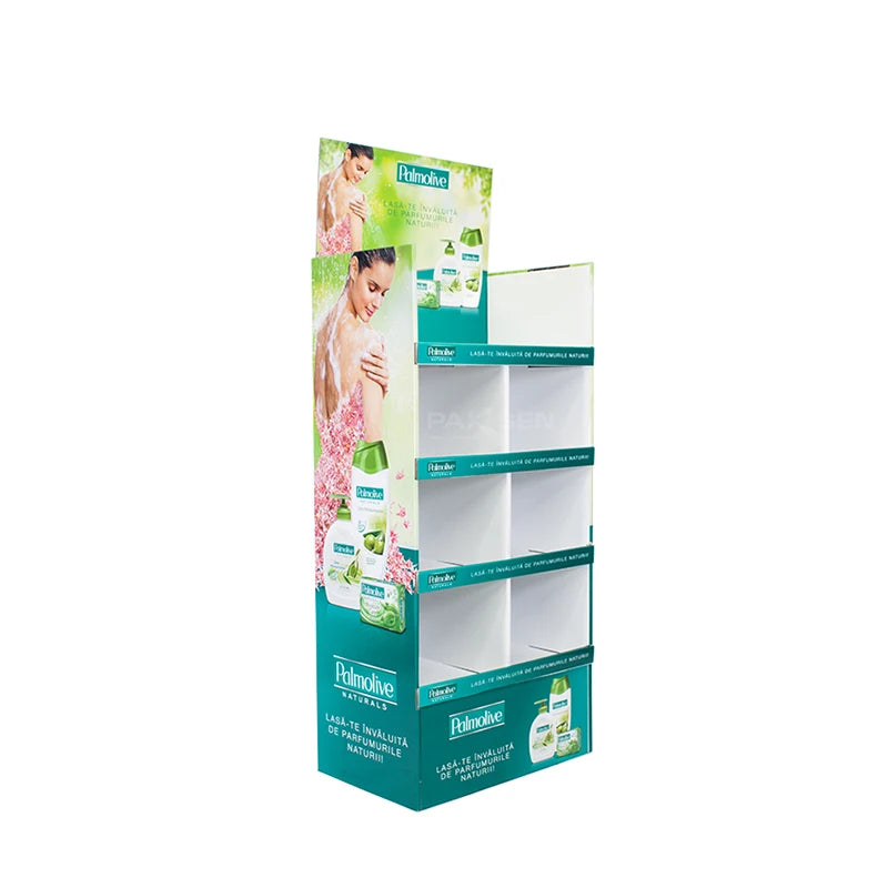 POS Supermarket Display Stand Foldable Beer Promotion Cardboard Shelves for Drinks Floor Shelf Merchandising Display