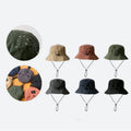Waterproof Fisherman's Hat Can Store Bag Thin Hiking Adjustable Bucket Hats With String Water Proof Bucket Hats