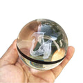 Wholesale K9 Crystal Glass Ball Custom 3D Laser Animal Logo Crystal Ball for Holiday Decoration Gift
