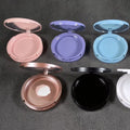 Customizable Empty Pressed Powder Compacts with Plastic Cap 100ml Capacity Offset Printing & Sticker Label for Cosmetic Brands