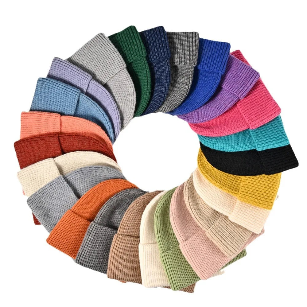 Custom Logo Winter Beanie Hat High Quality 100% Acrylic Warm Knitted Embossed Printing Plain Dyed Y2K Style Animal Print Travel