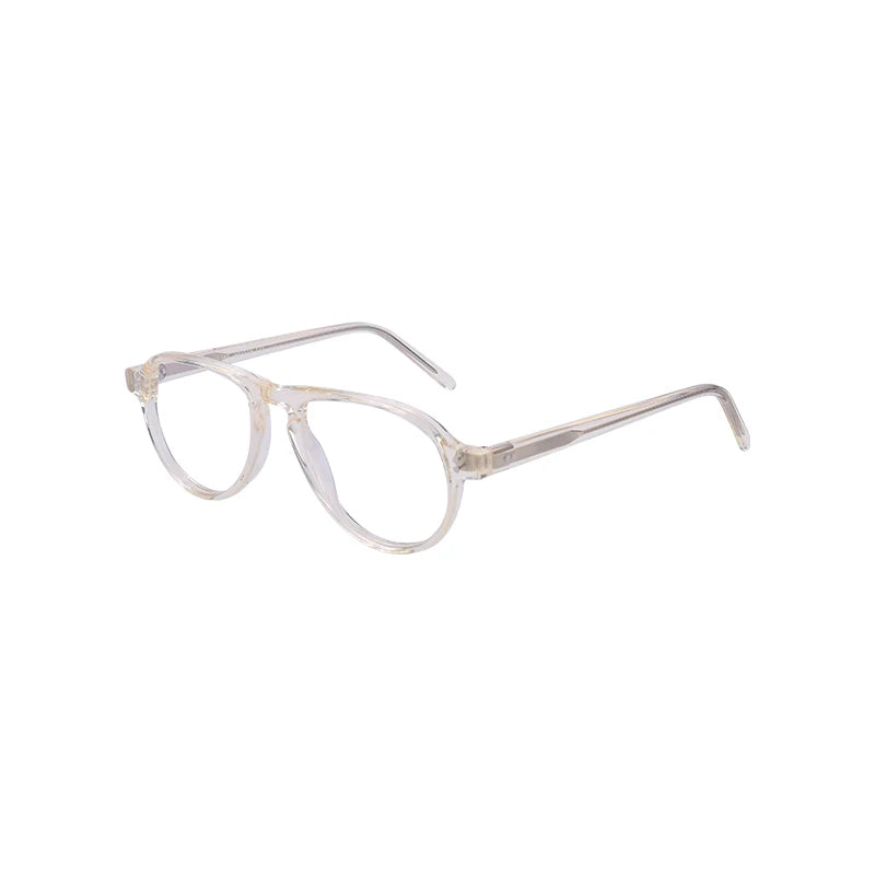 Monturas De Lentes De Acetato Transparent Clear Frame Blue Light Blocking Glasses