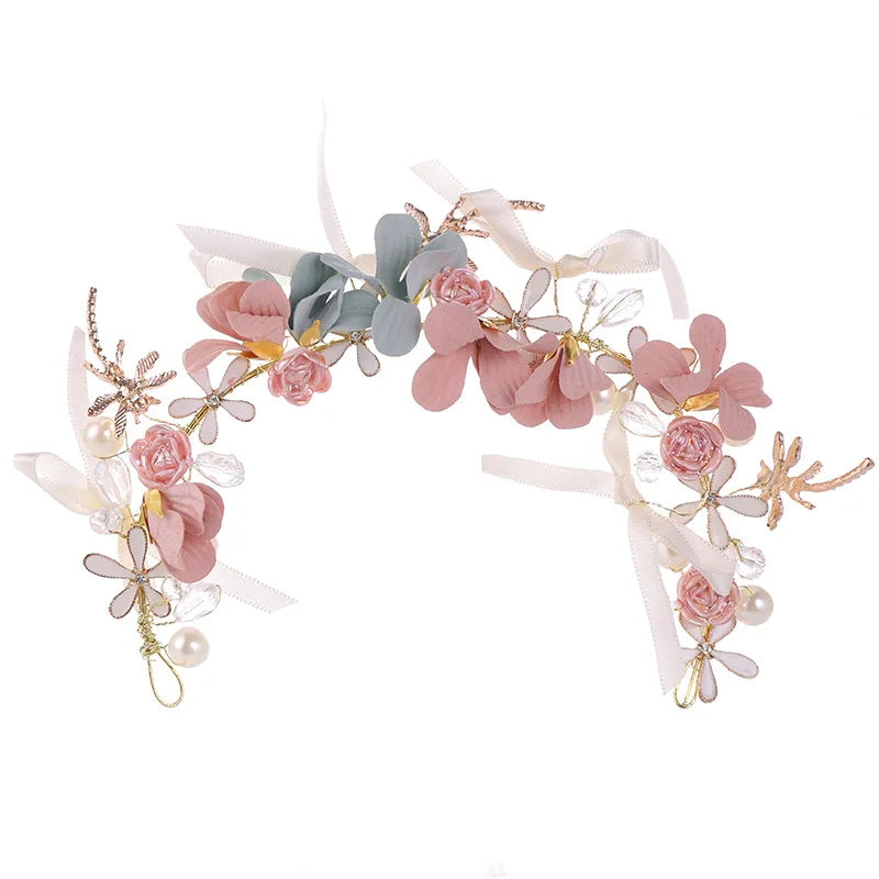 New Korean Children's Flower Headband Hot Sale Wreath Woman Headwear Performance Dress Accessories