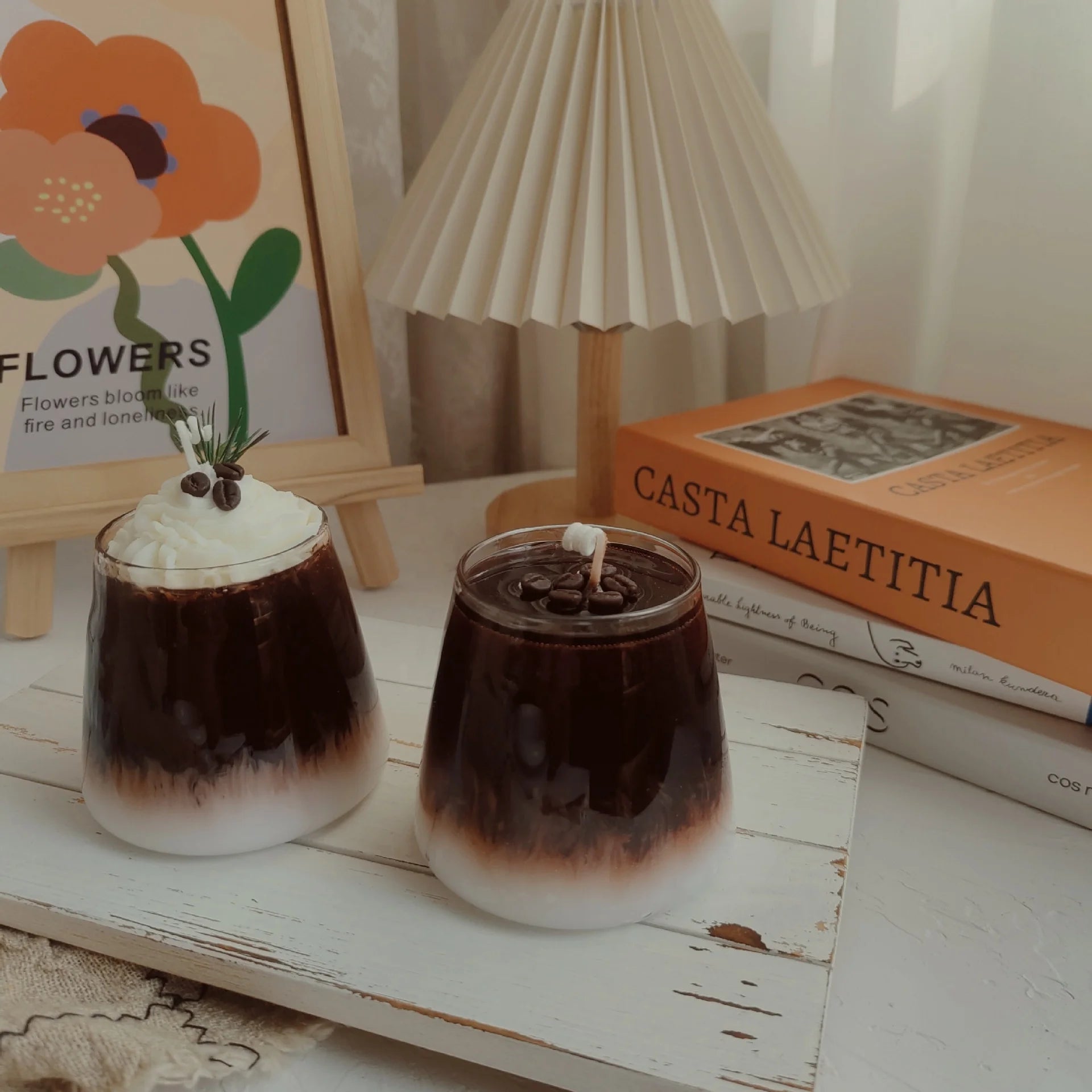 Scented Candle Coffee Latte Drink Styling Home Decoration Creative Novelty Candles Gift