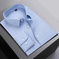 Men's High-Quty Satin Shirts Custom Embroidered Logo Formal Plaid Floral Print Casual Business Long Sve With Button up Collar