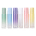 In Stock 10ml Roll-On Glass Bottle with Pearl Gradient Color Change for Essential Oil Cosmetic Packaging