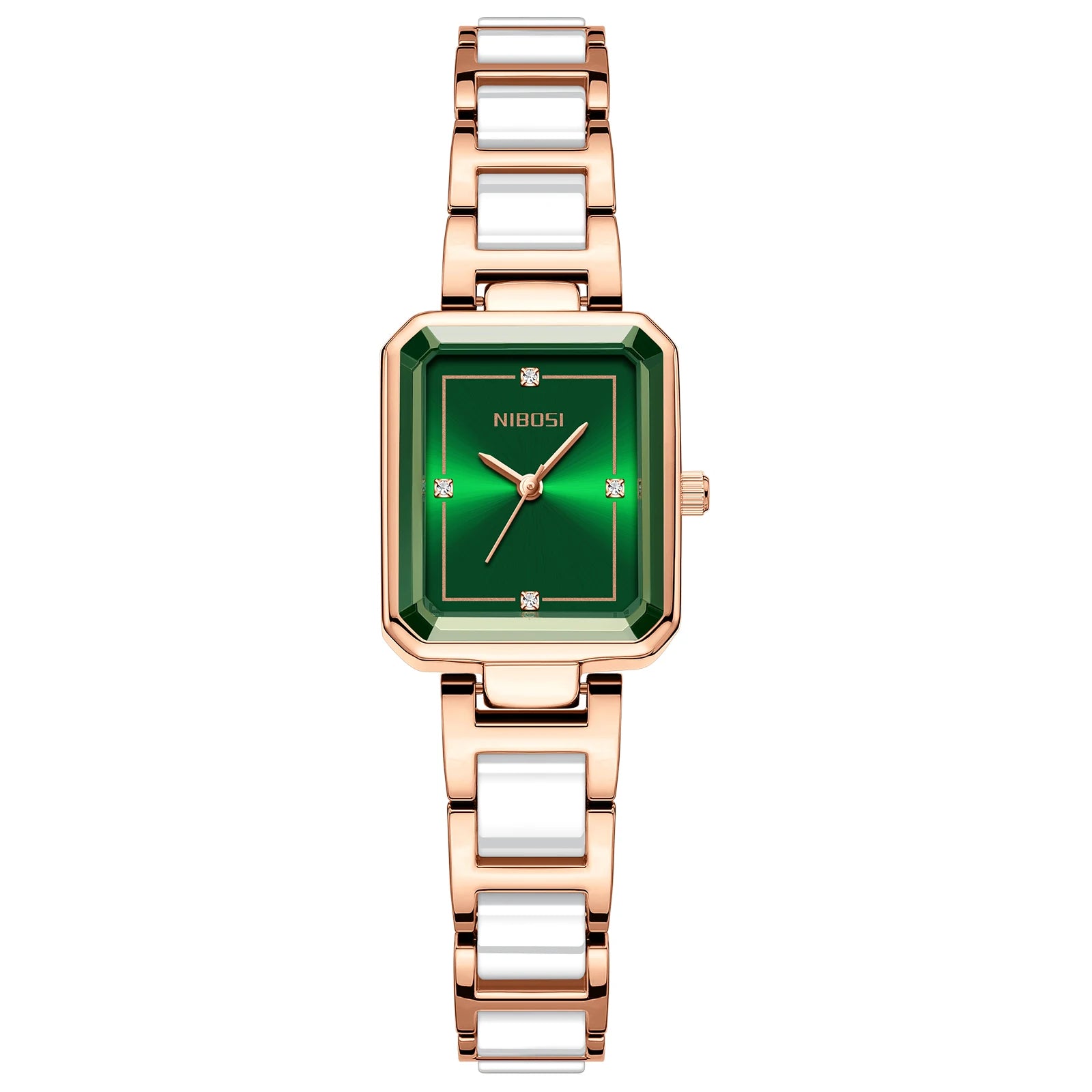 2025 New Fashion NIBOSI 2668 Rectangle Case Ladies Quartz Watch Wholesale Customized Waterproof Luxury Simple Wristband