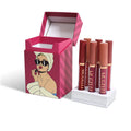 Custom Multicolor Private Label Clamshell Lipstick Box Printed Lipliner EVA Insert Sponge Liner Folded Paperboard for Cosmetics