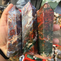 Hot Sale Natural Crystal Healing Stones Beautiful Ocean Jasper Point for Feng Shui Decoration
