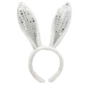 8-Color Rabbit Ear Sequin Bunny Headband Beautiful Cute Graduation School Headpiece for Easter Party and Valentine's Day
