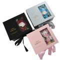 In Stock  Mothers's Day Gift Box  Strong Paper Luxury Flower Gift Box Rose Packaging Empty with Paper Bag